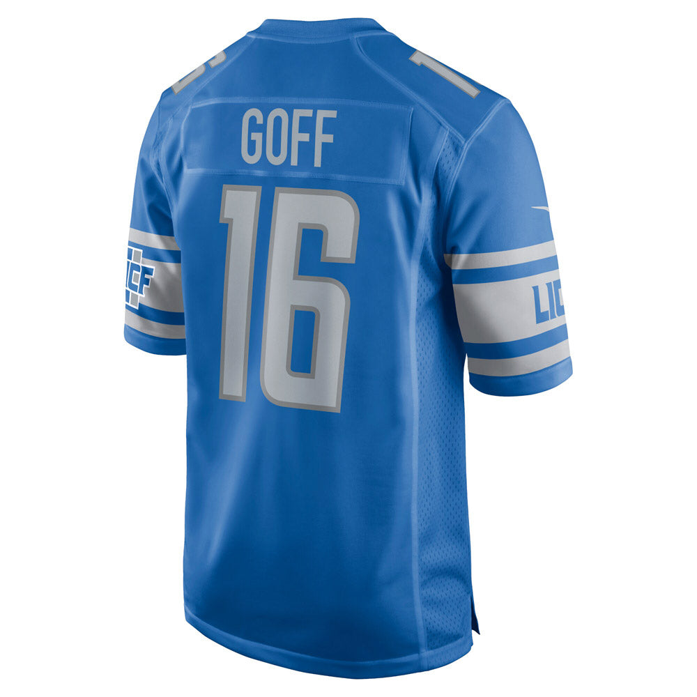 Youth Detroit Lions Jared Goff Game Jersey Blue